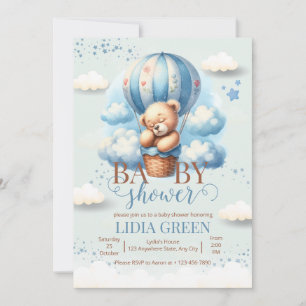 Invitation Fête de bébé ours en peluche Nous pouvons à peine