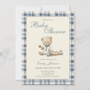 Invitation Fête de bébé ours Préparatifs Fête de bébé garçon