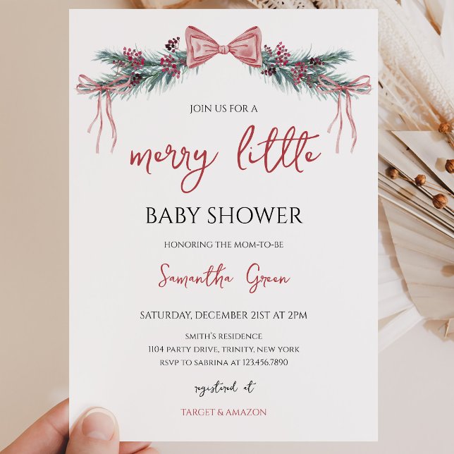 Invitation Fête de Bébé Petite Joyeuse (Créateur téléchargé)