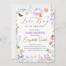 Fête de Bébé Petite Punaise d'Amour Personnalisée