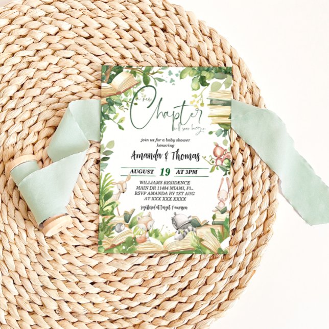 Invitation Fête de bébé pour un nouveau chapitre (Créateur téléchargé)