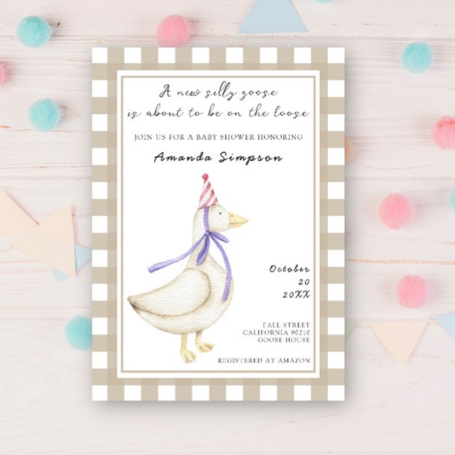 Invitation Fête de bébé pour un petit fou (Créateur téléchargé)