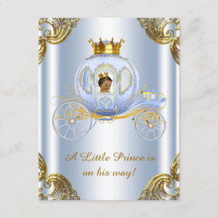 Invitation Fête de bébé Prince Ethnique Royal