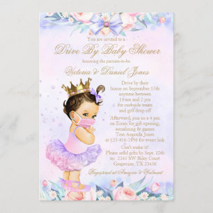 Invitation Fête de bébé Princesse Drive By