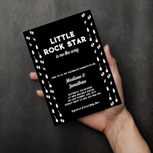 Invitation Fête de Bébé Rock And Roll Little Rock Star