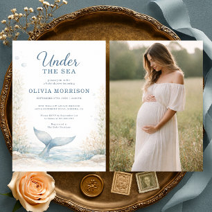 Invitation Fête de Bébé Sous l'Océan avec Photo