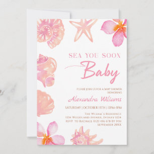 Invitation Fête de bébé sur le thème de la plage en été