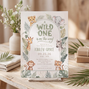 Invitation Fête de bébé : Un petit sauvage est en route
