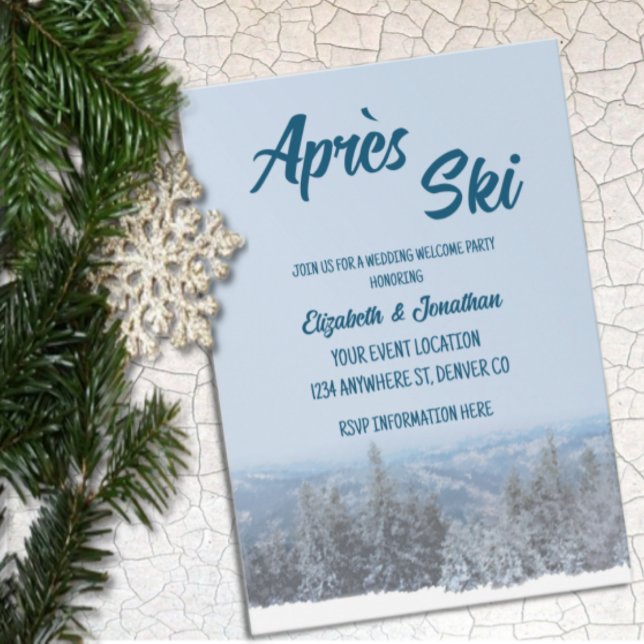 Invitation Fête de bienvenue pré-Mariage de la forêt de monta (Créateur téléchargé)