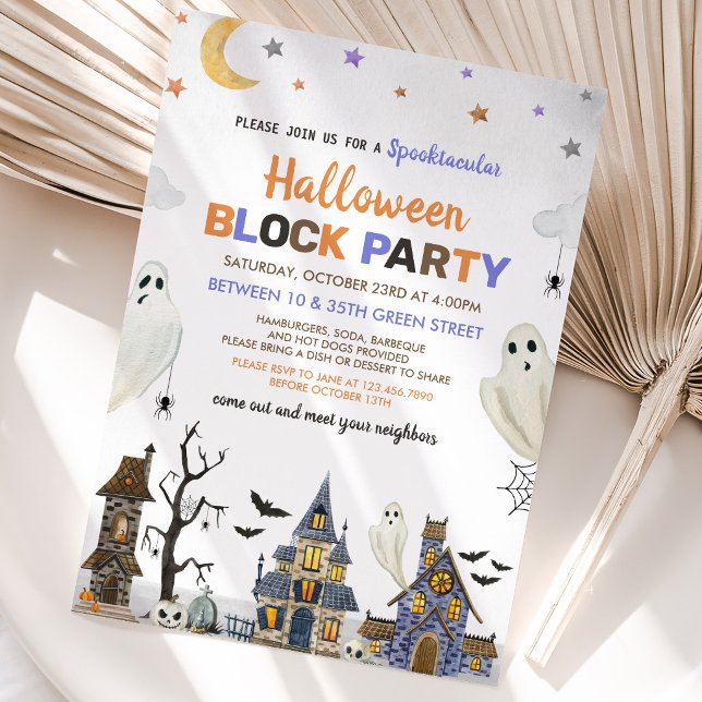 Invitation Fête de Bloc Halloween (Créateur téléchargé)