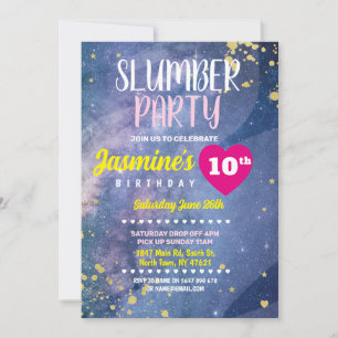 Invitation Fête de bois Anniversaire Tie Dye Fun Imprimer