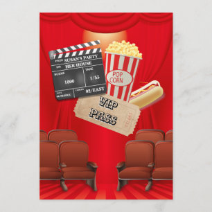 Invitation Fête de caisse du présentateur de billets pour pop