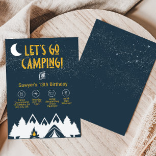 Invitation Fête de camping