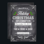 Invitation Fête de Chalkboard<br><div class="desc">Invitation vos amis et votre famille à votre fête de vacances avec cette élégante Invitation. Doté de Christmas Holly, d'élégants Coins Décoratifs et Dividers et sur un arrière - plan en damier noir. Pour plus de personnalisation, cliquez sur le bouton "Customiser" et utilisez notre outil de conception pour modifier ce...</div>