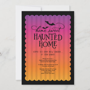 Invitation Fête de Chauffage de Maison Hantée Halloween