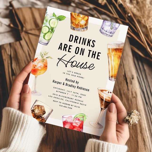 Invitation Fête de Chauffage Maison Moderne (Créateur téléchargé)