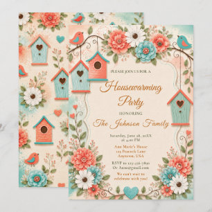 Invitation Fête de Chauffe Maison Corail Aqua