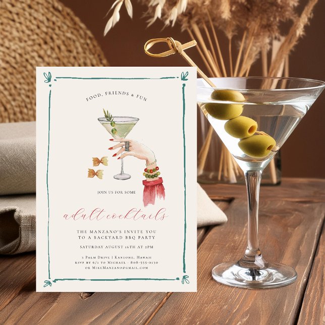 Invitation Fête de Cocktail Chic (Créateur téléchargé)