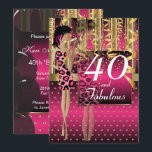 Invitation Fête de Cocktail de Fille pour son 00ème Anniversa<br><div class="desc">Cartes d'invitation d'anniversaire pour tout âge. Personnalisables à 100 %. Modèle pour un anniversaire de n'importe quel âge : 21e, 30e, 40e, 50e, 60e, 70e, 75e, 80e, 85e, 90e, 100e, ou pour une soirée de célibataires. Prêt à remplir dans le(s) cadre(s) ou cliquez sur le bouton PERSONNALISER pour ajouter, déplacer,...</div>