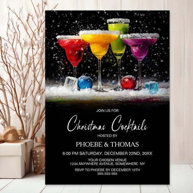 Invitation Fête de Cocktail de Noël (Créateur téléchargé)