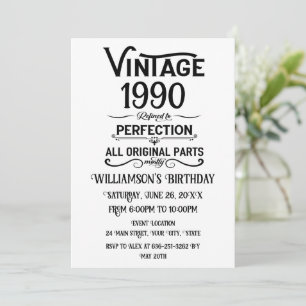Invitation Fête de cocktail personnalisée pour 35e anniversai