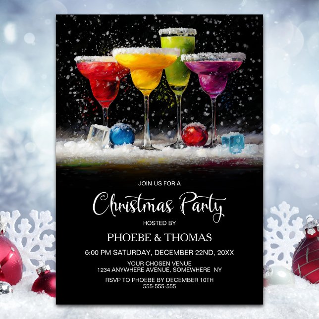 Invitation Fête de cocktails de Noël (Créateur téléchargé)