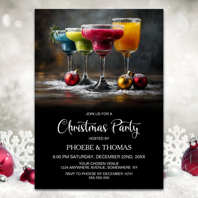 Invitation Fête de cocktails de Noël (Créateur téléchargé)