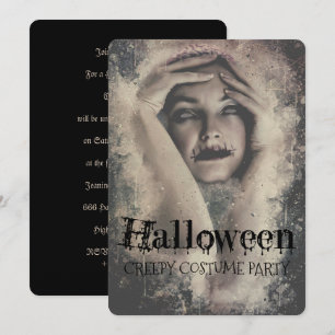 Invitation Fête de costume effrayant d'Halloween