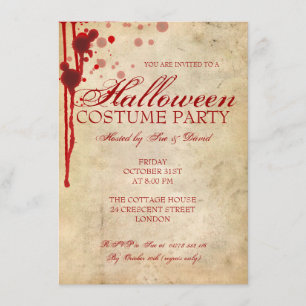 Invitation Fête de costumes d'Halloween
