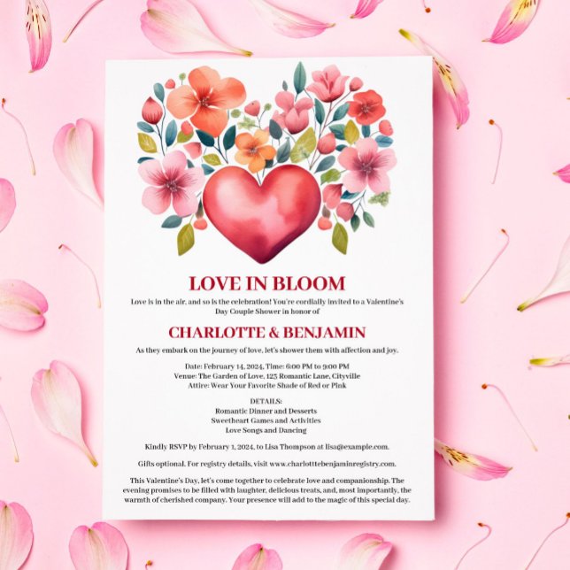 Invitation Fête de Couple sur le thème de la Saint-Valentin " (Créateur téléchargé)