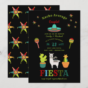 Invitation FÊTE DE COUPLES FIESTA Couple pas moyen FUN