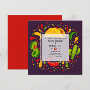 Invitation Fête de couples sur le thème des tacos