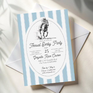 Invitation Fête de courses de chevaux de Derby élégantes rayu