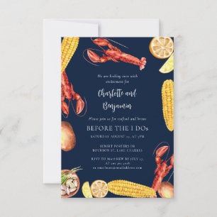 Invitation Fête de crabe avant mes fiançailles