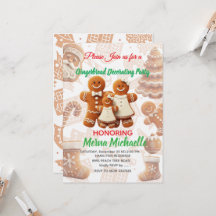 Fête de décoration de biscuits en pain d'épices mi