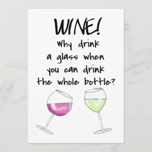 Invitation Fête De Dégustation De Vins Dit Amusant Boire Une