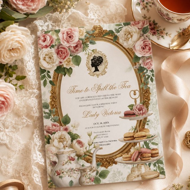 Invitation Fête de douche de mariée automnale : L'heure de dé (Créateur téléchargé)