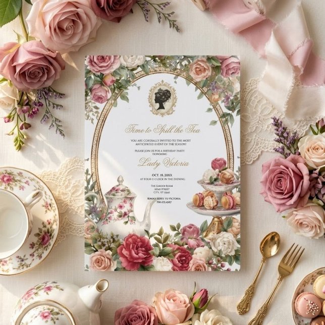 Invitation Fête de douche de mariée automnale : L'heure de dé (Créateur téléchargé)