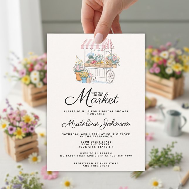 Invitation Fête de douche de mariée Fantaisiste Fraîchement s (Créateur téléchargé)