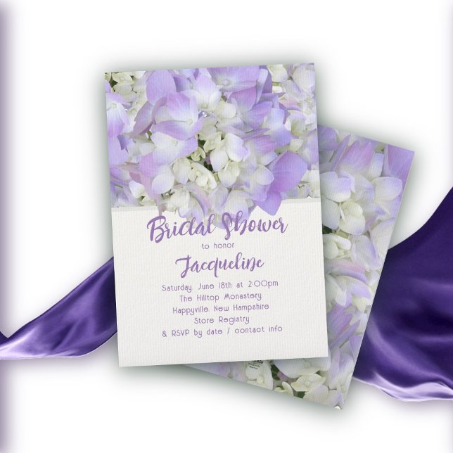 Invitation Fête de douche florale de lavande avant le mariage (Créateur téléchargé)