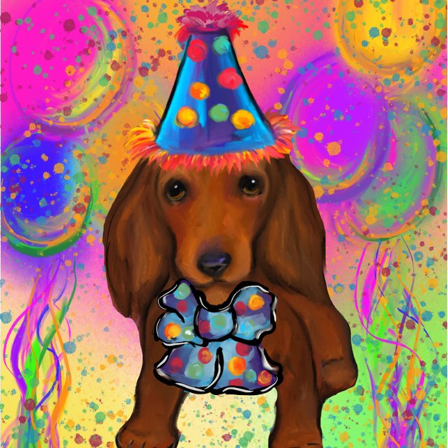 Invitation Fête de Doxie  (Créateur téléchargé)