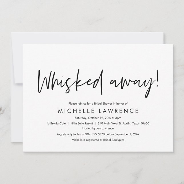 Invitation Fête de Fête des mariées moderne Décontractée, lud (Devant)