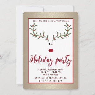 Invitation Fête de fête des rennes sacrés