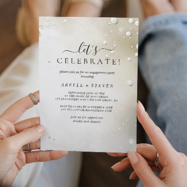 Invitation Fête de fiançailles (Créateur téléchargé)