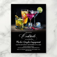 Fête de Fiançailles aux Cocktails Colorés