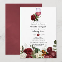 Fête de fiançailles avec dégustation de vin floral
