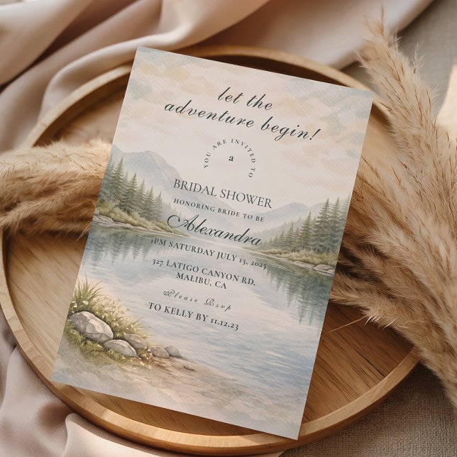 Invitation Fête de Fiançailles Dans Les Montagnes (Créateur téléchargé)