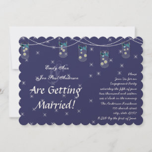 Invitation Fête de fiançailles dans un pot Mason avec des fle