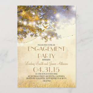 Invitation Fête de fiançailles des inséparables