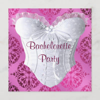 Fête de Fiançailles en Corset en Damassé Rose Chau